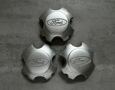 Ford Silver Wheel Center Cap Set of x3 4.25" Used Genuine OEM 2N15-1000-DB 02 03