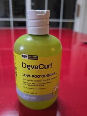 DevaCurl No-Poo Original Mild Lather Cleanser Rich Moisture 12 Oz NEW Deva Curl
