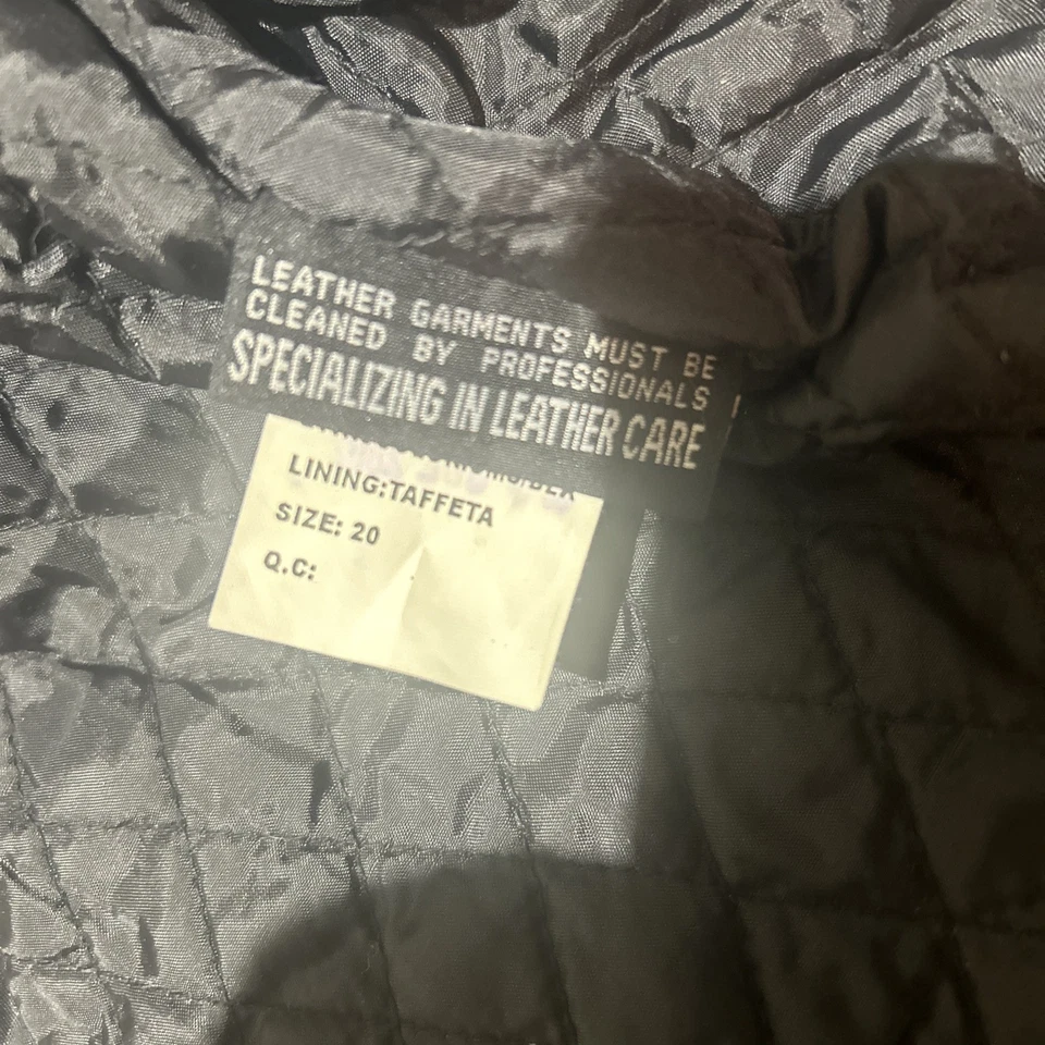 Future Biker of America夹克皮革骑行夹克,带扣和腰带拉链 — 第 4/4 张图片