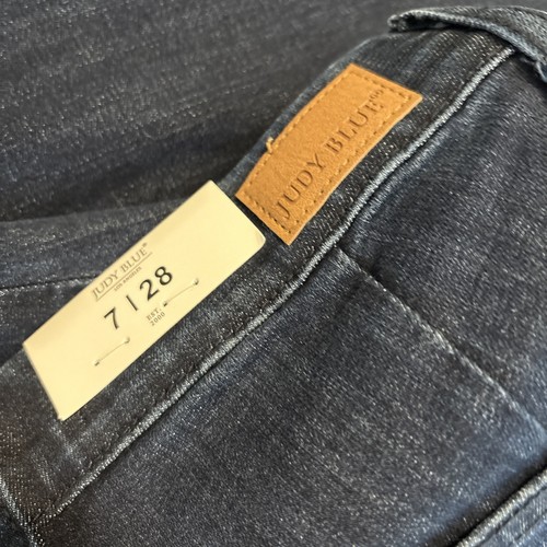 Judy Blue Pull On Super Flare Jeans Womens 7/28 Stretch High Rise Boho Retro New - Picture 7 of 12