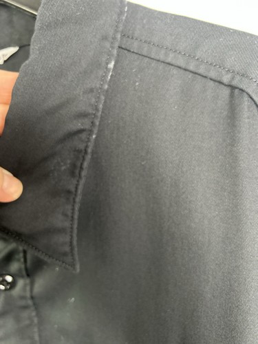 Camicia da lavoro vintage Carhartt cotone tela nera manica lunga con bottoni taglia 3XL - Foto 6 di 11