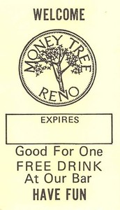 Money Tree Casino - Reno, NV - Vintage Paper Coupon