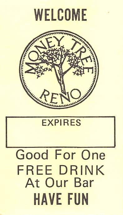 Money Tree Casino - Reno, NV - Vintage Paper Coupon