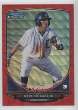 2013 Bowman Wrapper Redemption Red Wave Refractor 20/25 Harold Castro #BCP32 1j6