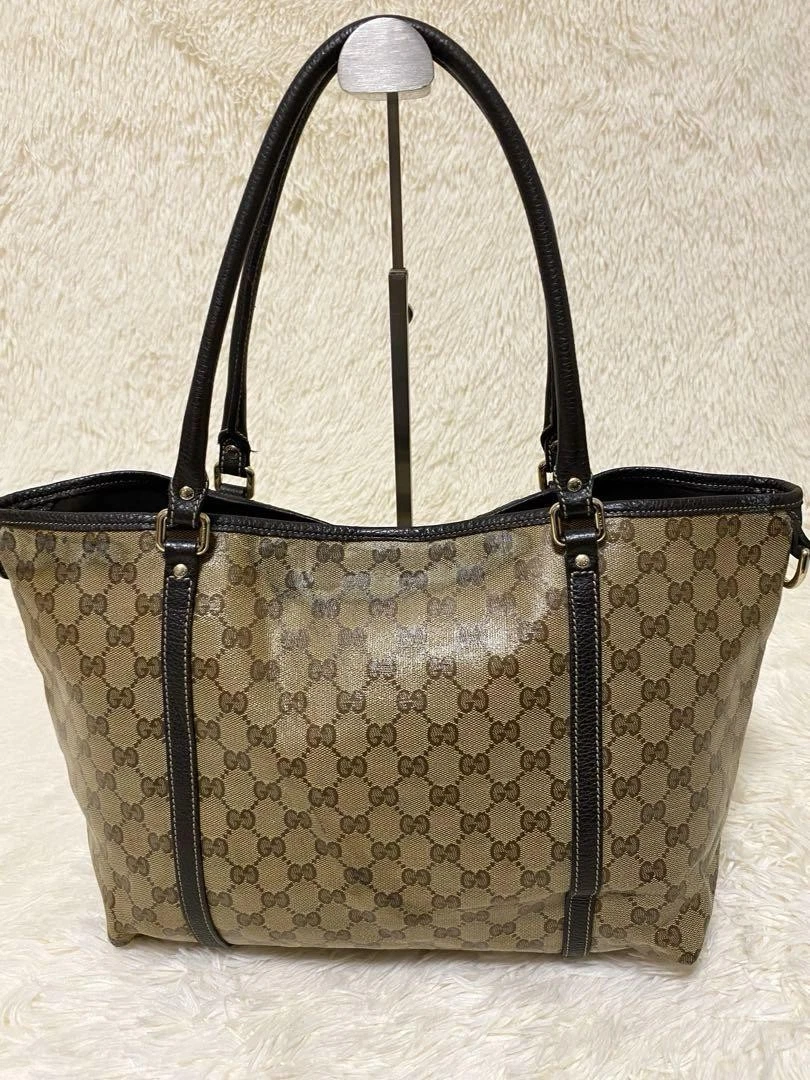 Gucci Gg Sac à Bandoulière Cristal Pvc Cuir Designer Sac à Main Série 265695