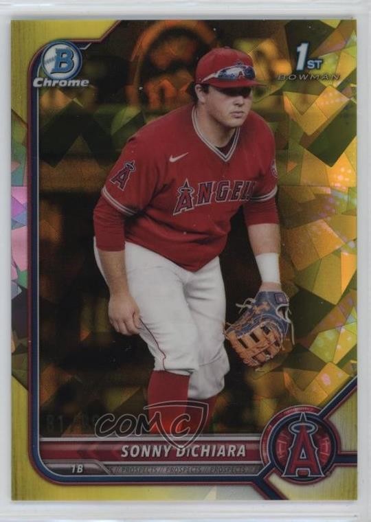 2022 Bowman Chrome Draft Sapphire Edition Yellow 81/99 Sonny DiChiara pe8