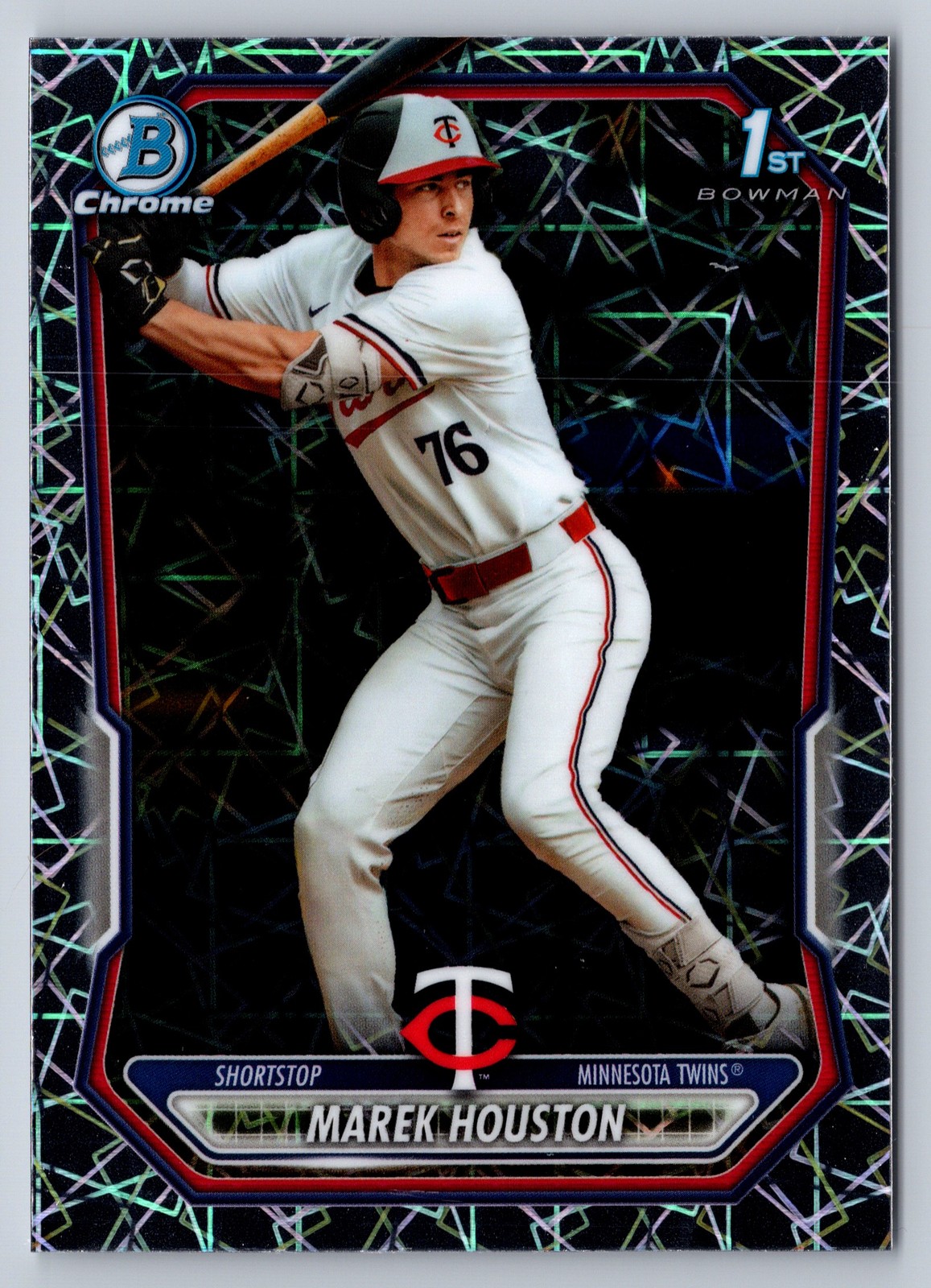 2026 Bowman #BCP-16 Marek Houston Chrome Prospects Lazer Refractor