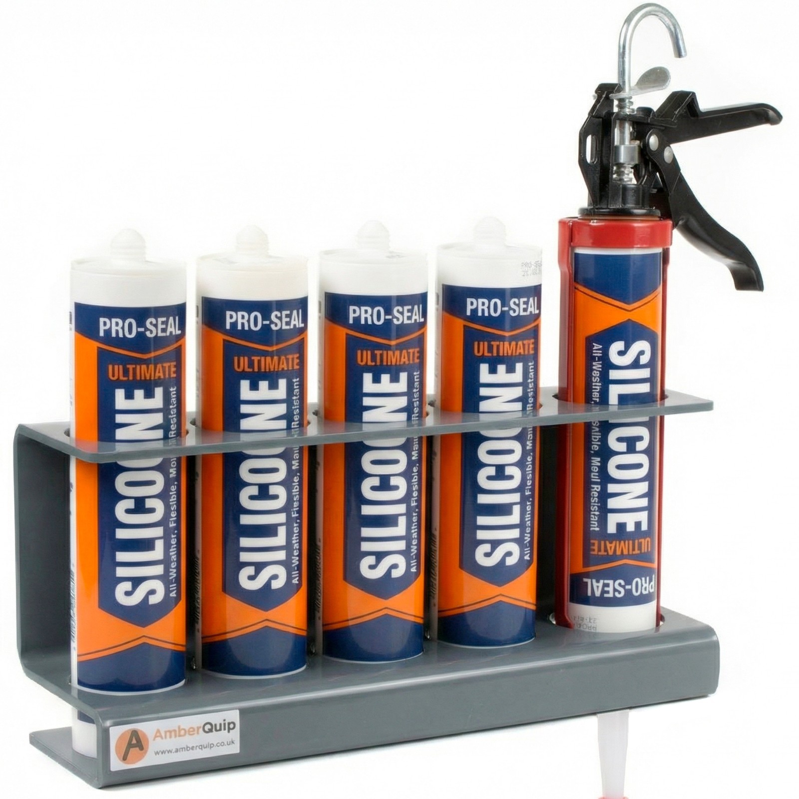 Silicone Tube Holder.  Holds Sealant Gun, Mastic. Ideal  Van & Workshop Rack.