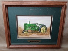 Vintage John Deere Model B Styled (1939-1952) Framed Print - Edward C. Schaefer