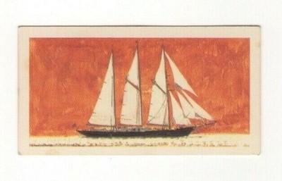 Brooke Bond Tea The Saga of Ships #48 Schooner Sir winston Curchill