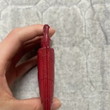 Saint Laurent Mattelasse Red Card Wallet Negotiable