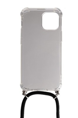 Schutzhülle aus Silikon mit Halsband in Transparent Hülle für iPhone 13 Mini