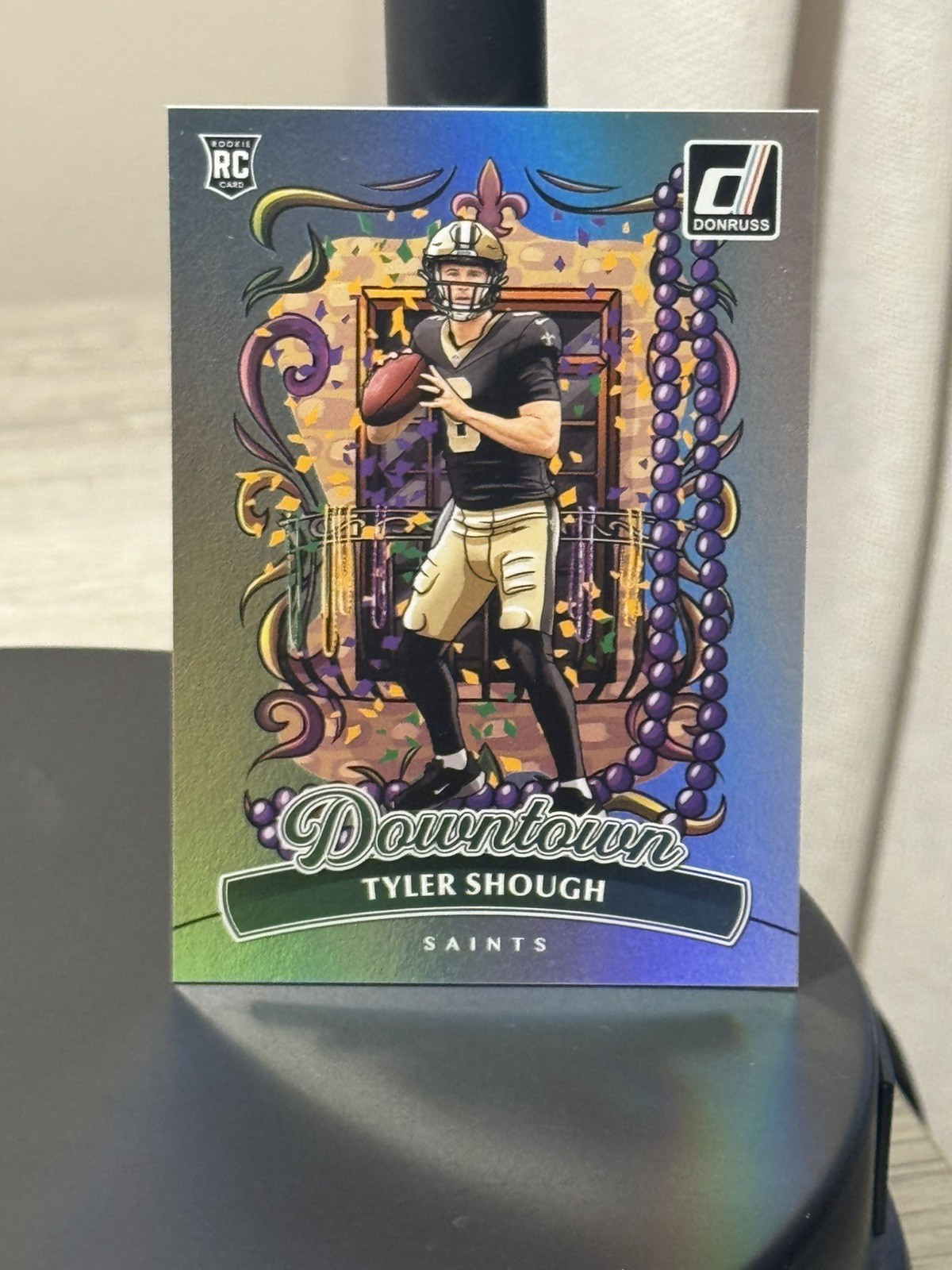 2025 Panini Donruss Tyler Shough Downtown #19 SP New Orleans Saints