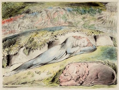 William Blake - John Bunyan Dreams Dream Premium Dekor Akzent Elegant Interieur H