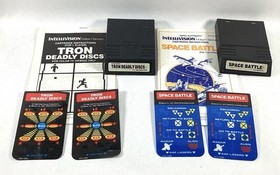 Lot of 17 Untested Intellivision Game Cartridges Some Manuals & Overlays
