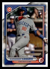Alexander Canario 2024 Bowman #21 Chicago Cubs ROOKIE - Free Shipping