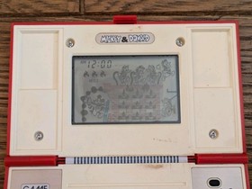 NINTENDO GAME & And Watch Mickey & Donald w/ Manual Booklet 1982 JAPAN Mouse