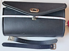 Motorcycle Windshield Tool Bag~Black Leather
