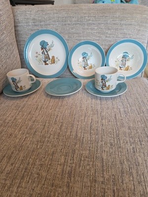 Rare Vintage Holly Hobbie 8 Piece Set Barratts, American Greetings Corp 1978 