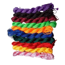 10 PCS Bead Cord for Jewelry Making Colorful Polyester Beads Cords
