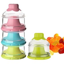 3-Layer Milk Powder Dispenser Baby Accessories Food Container Infant Feeding
