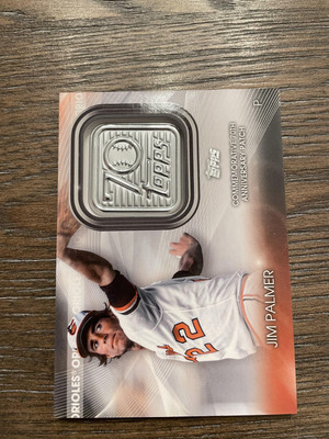 2021 Topps Update #T70P-JP Jim Palmer Topps 70th Anniversary Patch
