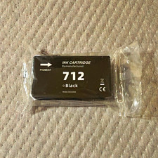 712 Black Ink Cartridge Replacement, Model/MPN 712