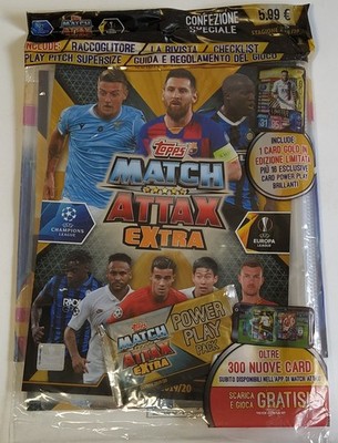 Match Attax Champions Extra 2019-20 Album + 16 Karten + Neymar Limited