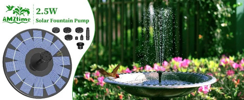 Fontana solare da esterno 1W/1,5W/2,5W adatta per pompa fontana solare giardino laghetto - Foto 16 di 27