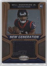 2023 Certified New Generation Jerseys Mirror Bronze 326/349 Will Anderson Jr 2a9