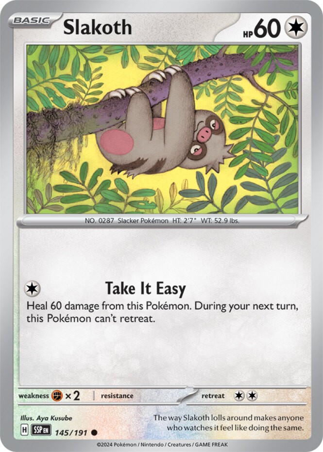 Slakoth - 145/191 - Common - Lightly Played