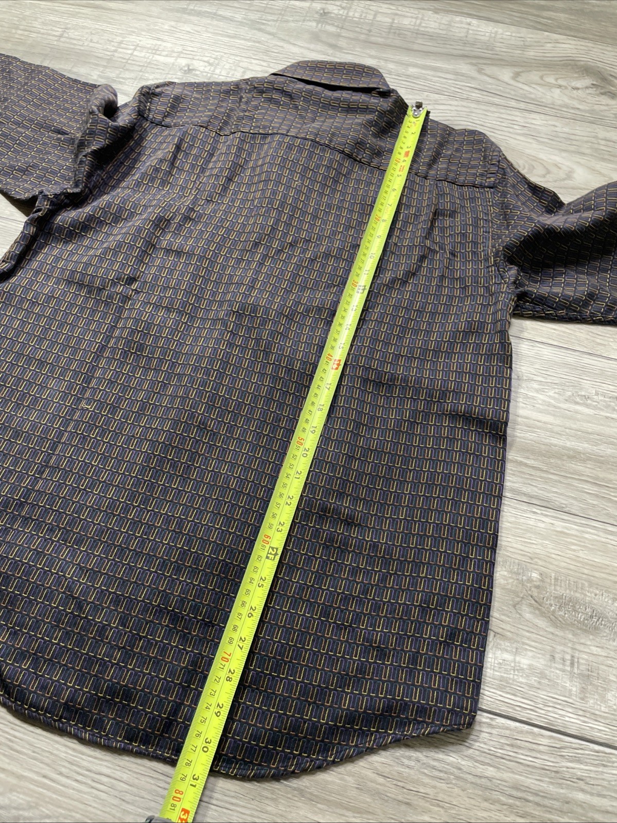 1990s Button Up Designer Patterned Black JHANE BA… - image 10