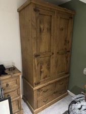 Wooden Wardrobe Farmhouse Used Solid Wood Rustic Furniture