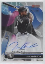 2020 Bowman's Best of Blue Refractor 31/150 Tim Anderson #B20-TA Auto 14eq