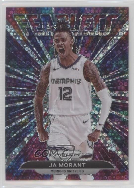 2021-22 Panini Prizm Fearless Fast Break Prizm Ja Morant #9 3m8