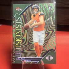 2024 Illusions Illusionists Emerald #4 Bo Nix RC Rookie Broncos