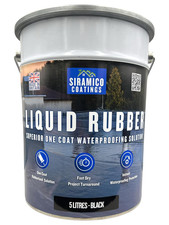 Liquid Rubber Roof Coating 5L | Instant Leak Seal | Black DIY Waterproof