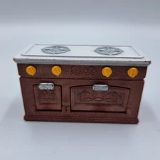 Calico Critters Mama Mini Stove Only Dark Brown White Top Furniture