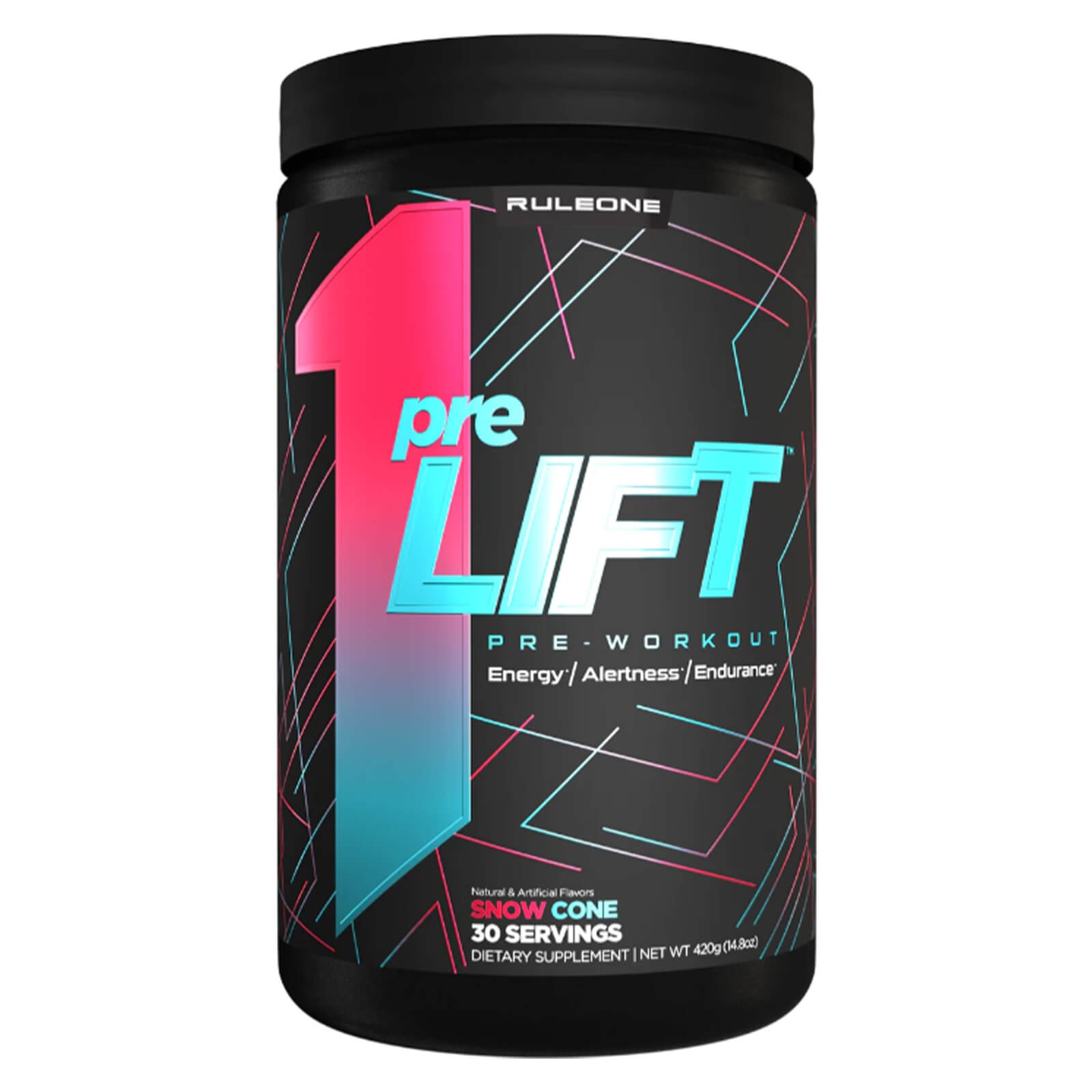 ПРАВИЛО 1 preLIFT Snow Cone Высокоинтенсивный предтренировочный комплекс 420 г
