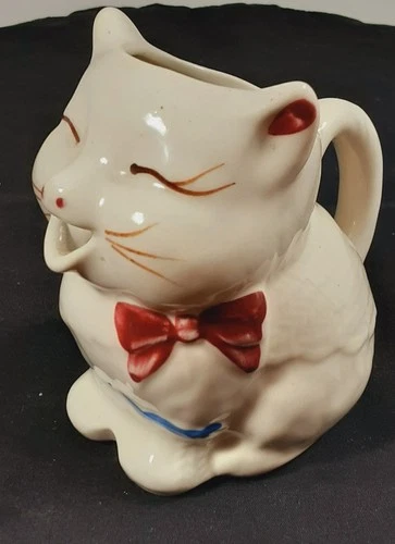 Vintage Shawnee Pottery Puss N Boots Cat Kitty Creamer USA