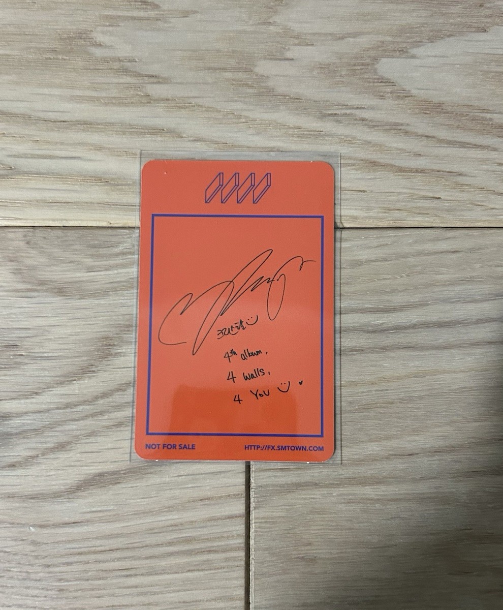 F(x) 4 Walls 4th Album Krystal Ver. + Krystal Photocard K-Pop Used