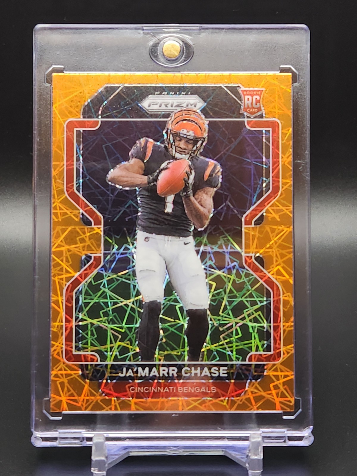 2021 Panini Prizm JAMARR CHASE (RC) Rookie Orange Lazer COLOR MATCH #337 🔥💥🔥