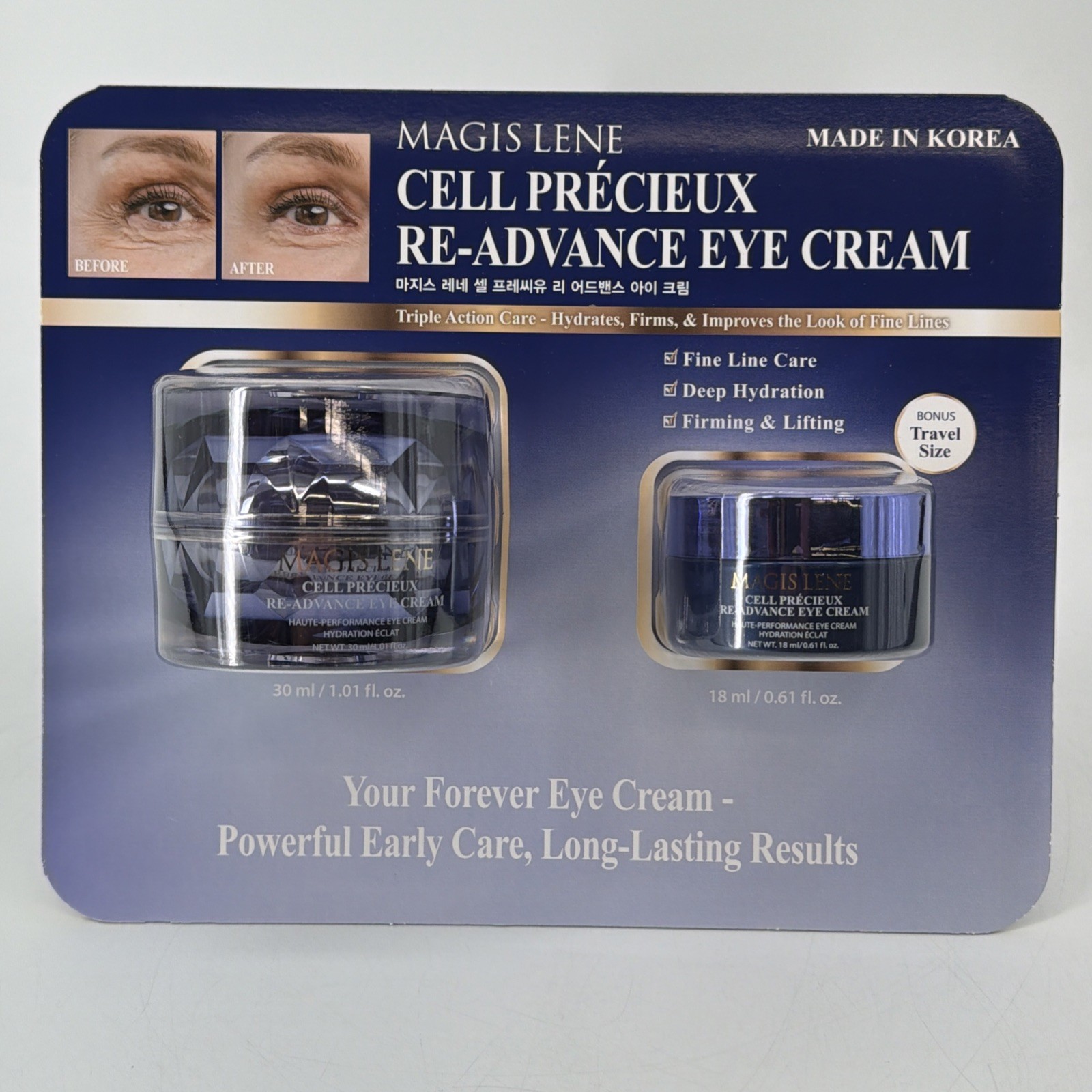 MAGIS LENE Cell Précieux Re‑Advance Eye Cream Set – 1.01 fl oz + 0.60 fl oz - Thumbnail 1