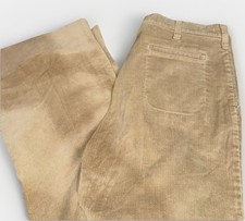 Vintage Lee Corduroy Pants Mens 34x31 Beige Fit Talon Zipper Union Made USA 70s
