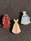 DISNEY PIN LOT SPARKLE PRINCESS GOWNS DRESSES MULAN KIMONO ENCHANTED CINDERELLA — photo 2