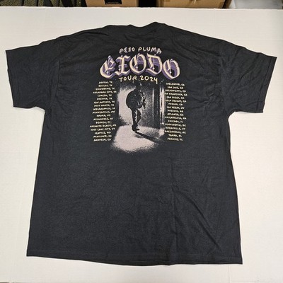 Peso Pluma Exodo 2024 Tour Tee 'Black' / Size XL / Gildan Heavy