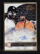 2020 Topps Gold Label Framed Black 29/75 Abraham Toro #GLA-AT Auto 0s23