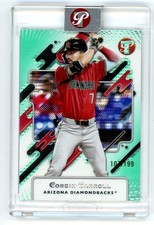 2025 Topps Pristine Corbin Carroll Uncirculated Aqua Refractor #107/199 (SS)