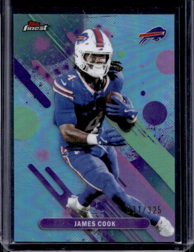 2025 Topps Finest James Cook Sky Blue Refractor #/325 Bills