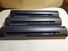 Lot of (3) Brother DSMobile 600 Pass-Through Handheld Mobile Scanner NO CORD